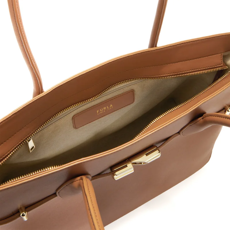 Furla Brown Goccia Brown Tote Bag - Large for Women | Best Price UAE